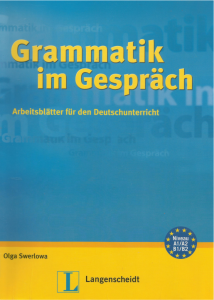 Grammatik im Gespräch Arbeitsblätter für den Deutschunterricht