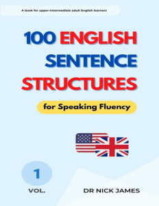 100 English Sentence Structures Book