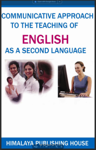 Communicative Approach To The Teaching Of English As A Second Language Book